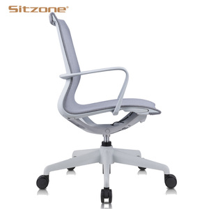 Ergonomische Stoel Midden Terug Mesh Bureaustoel Automatische Armleuningen Computer Swivel Meeting Conference Room Office Stoel - Product Image 2