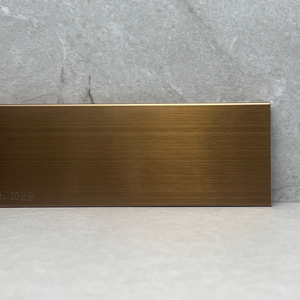 Plinthe en acier inoxydable pour plaques de plâtre et cloisons sèches – Profilés décoratifs métalliques modernes - Product Image 1