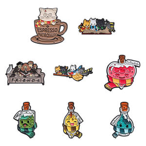 Cartoon Schattige Magic Potion Drift Fles Paddestoel Dier Metaal Zacht Email Broche Mode Beste Vriend Cadeau Pin Sieraden Accessoires - Product Image 3