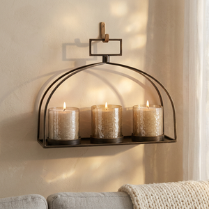 Nuevo diseño de portavelas de metal hecho a mano por creaciones antiguas para la decoración del hogar - Product Image 1