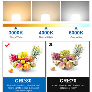 مصابيح LED للبيع بالجملة من Huahuang على شكل حرف T بقوة 5 واط و10 واط و15 واط و20 واط و30 واط و40 واط و50 واط و60 واط SKD PP B22 E27 - Product Image 3
