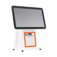 Système de point de vente tout-en-un JSJ1200 avec écran tactile unique de 15,6 pouces, imprimante de reçus, scanner de code QR, processeur double cœur Intel I3, Bluetooth/WiFi