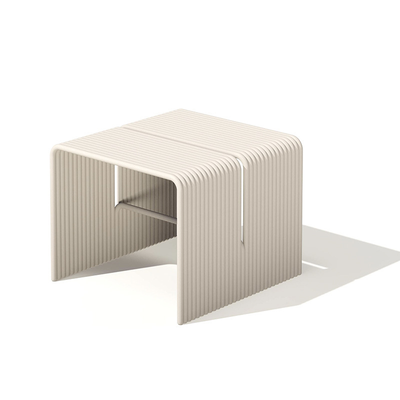 [Mesa de café de aleación de aluminio] 66*35*35cm