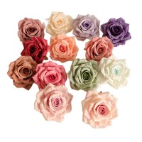 Grande boîte à fleurs en forme de corne de 10 cm, rose artificielle murale DIY, en tissu de soie synthétique tressé, pour mariage, maison, extérieur
