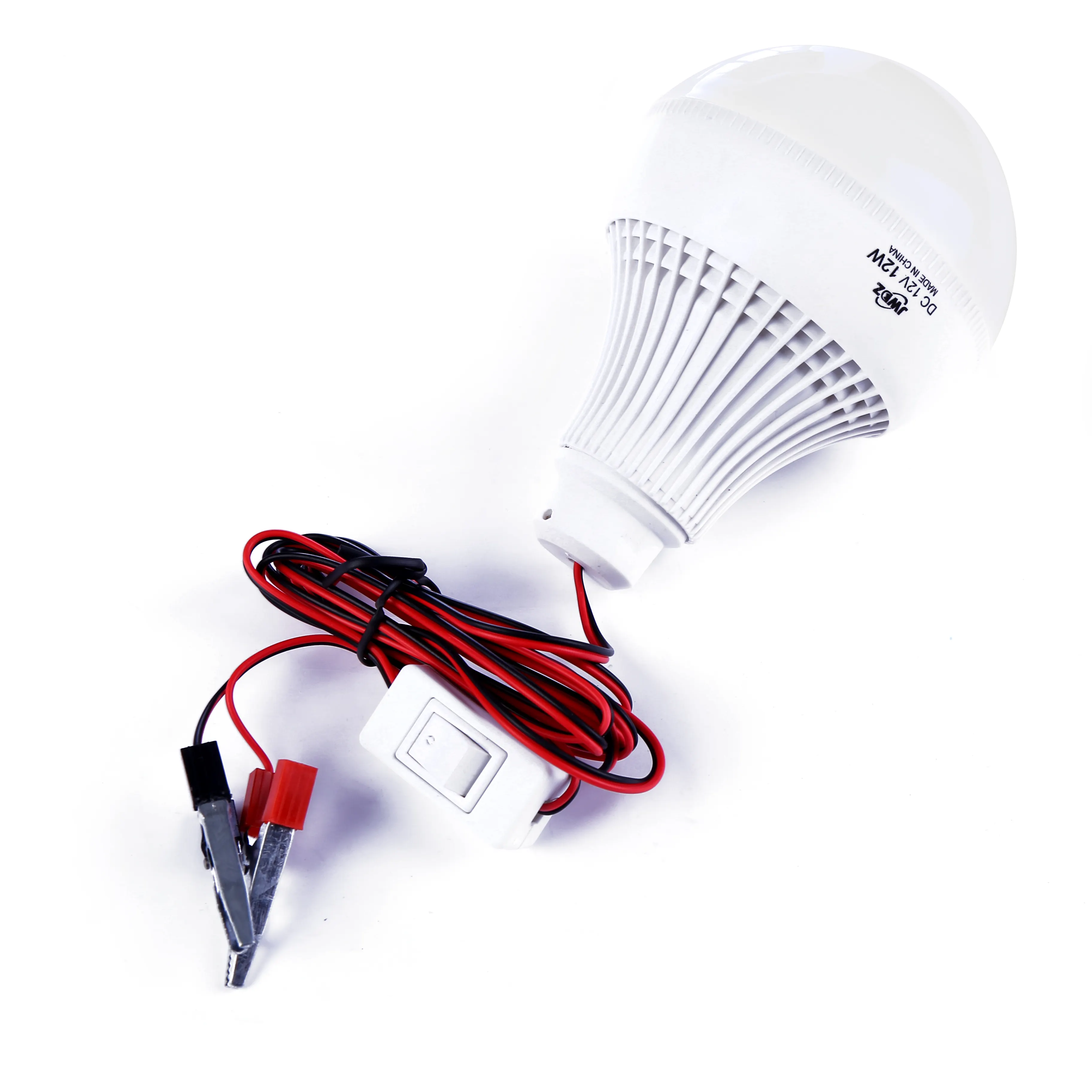 Wholesale Price JWDZ Cold White Light Bulb 12v Dc 3w Switch Light 2m line clip 12v led bulb
