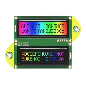 RTS-80*36MM 162 1602 16X2 Serial I2C IIC FSTN Positive Negative Character LCD Module Display Screen LCM with RGB LED Backlight