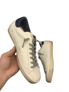 Zapatos de Hombre de Alta Calidad Estilo Vintage, Versátiles, de Cuero con Aspecto Desgastado, Suela Plana, Unisex, Zapatos de Skate, Zapatillas Casuales a la Moda - Product Image 1