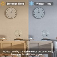 Movimiento de Reloj Atómico con Manecillas de 4 Pulgadas, Longitud del Eje de 43/64 Pulgadas (17 mm), Reloj Controlado por Radio WWVB