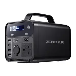 Zencar 600W Boost station de banque d'alimentation portable 220V affichage LED 500wh chargeur de voyage station de charge extérieure rapide pour le camping