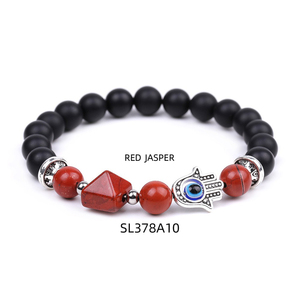 Pulseras <span class=keywords><strong>de</strong></span> Ojo Turco <span class=keywords><strong>de</strong></span> Pirámide <span class=keywords><strong>de</strong></span> Cuarzo Rosa y Sodalita Azul al por Mayor para Manualidades, con Cuentas Redondas Pulidas <span class=keywords><strong>de</strong></span> Piedra Semipreciosa, Ideales para Regalo - Product Image 5