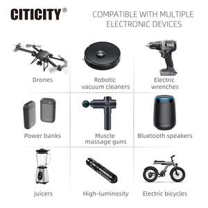 CITICITY 2-Pack C18650 USB Rechargeable 18650 LiNiMnCoO2 <b>Batteries</b> 7400mWh <b>3.7V</b> 1200+ Charge Cycles for Toys - Product Image 4
