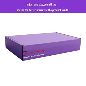 Luxury Purple Paper Gift <b>Box</b> With Your Logo Recycled <b>Empty</b> Shipping <b>Box</b> for Makeup Hair Wholesale Paper Cosmetic Packaging <b>Box</b> - Product Image 4