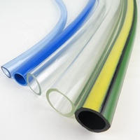 Tuyau d'arrosage flexible en PVC transparent de 1/2 pouce, 1 pouce, 2 pouces, niveau unique