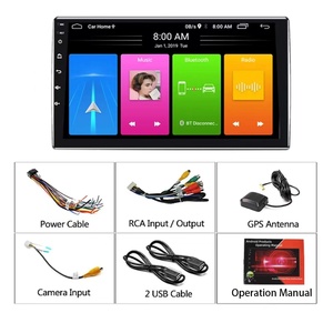 con pantalla táctil y navegación <span class=keywords><strong>GPS</strong></span> para <span class=keywords><strong>coche</strong></span>, autorradio estéreo 2 din universal OEM para coch - Product Image 5