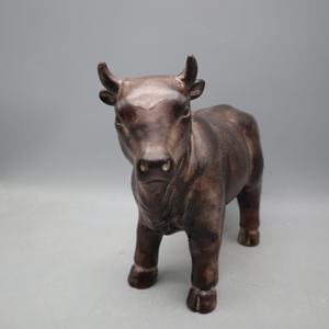 تمثال بقرة سيراميك أبيض, تمثال بقرة سيراميك أبيض للزينة المنزلية للبيع - Product Image 3