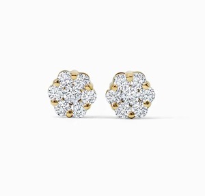 Pendientes de compromiso de moissanita más vendidos para mujer, ideales para ocasiones especiales, bodas y uso diario, a la venta - Product Image 3