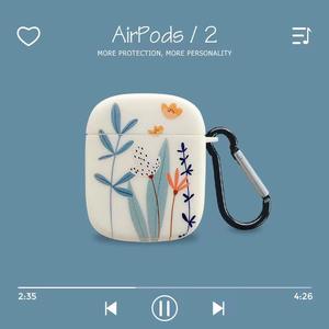 2 unids/set flor estuche para teléfono suave para <span class=keywords><strong>iPhone</strong></span> 12 y auriculares para los <span class=keywords><strong>Airpods</strong></span> de Apple 1/2 pro - Product Image 4
