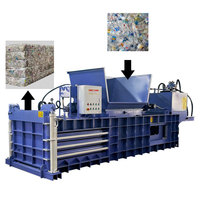 Presse à balles compacteuse horizontale automatique pour bouteilles en PET et déchets plastiques