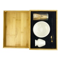 Ensemble de thé matcha japonais écologique, fouet en bambou, bol en céramique, support pour fouet, cuillère traditionnelle, boîte en bambou, certifié LFGB