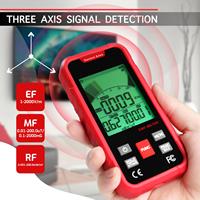 Detector de Radiación EMF Profesional 3 en 1, Medidor de Campo Magnético y Eléctrico CA y RF, Recargable, para Oficina, Escuela y Hogar