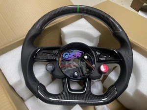 Volant de course en fibre de carbone adapté aux Audi R8 RS3 RS4 RS5 RS6 RS7 <span class=keywords><strong>S3</strong></span> S4 S5 A1 A3 A4 A5 A6 A7 Q3 Q5 Q7 - Product Image 2
