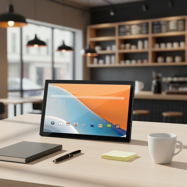OEM Android 11 Tablet PC 15.6 Inch Wall-Mounted LCD Touch Screen Digital Signage Full HD 1920x1080 Resolution Portable Design