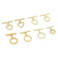 Fermoirs en laiton plaqué or véritable 14K et 18K pour bijoux OT Liens en T Fermeture de bracelet Connecteur à crochet pour la fabrication de bijoux de collier