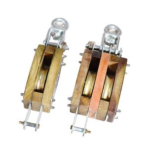 Poleas de Madera para Carga con Código IMPA, Poleas Simples y Dobles sin Anilla, con Tipo de Enlace, para Uso Marino en Barcos - Product Image 5