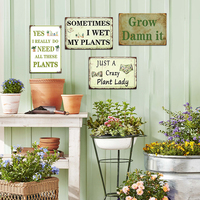Letrero Metálico Retro para Amantes de las Plantas, con la Frase 'Sí, realmente necesito todas estas plantas', Decoración de Pared para Jardín, Invernadero y Hogar