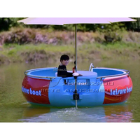 Bateau électrique flottant de beignet de barbecue de loisirs de parc aquatique de restaurant de barbecue
