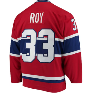 Bán Buôn Thành Phố Montreal Khâu Người Đàn Ông Của Màu Đỏ Canadien Đội Đồng Phục #14 Suzuki #22 Caufield Ice Hockey Jersey Chất Lượng Cao - Product Image 2