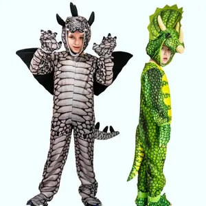 Jurassic Dinosaur Cosplay Children's Costume Halloween Costume Party Costume Dinosaur Cosplay Clothes Party Wholesale
