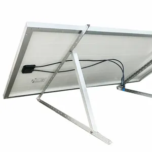 0-60铝板支架太阳能可调三角形光伏太阳能电池板支架地面货架结构能源系统