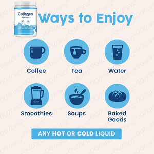 Poudre de peptides de collagène 25 portions Type 1 & 3 Soutien pour les os, les articulations, la peau, les cheveux et les ongles Premium provenant de bovins nourris à l'herbe et élevés en pâturage - Product Image 5