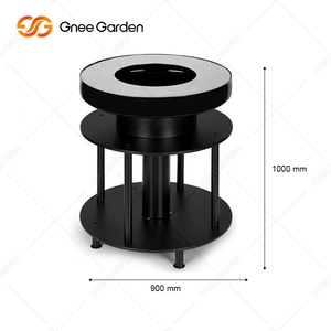 Barbecue à charbon d'extérieur avec cendrier amovible pour bois de chauffage - Product Image 6