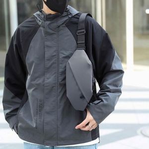 Bolso de Cintura Multifuncional de PU para Hombre, Bolso de Pecho para Deportes al Aire Libre, Viajes, Bolso Cruzado Informal - Product Image 4