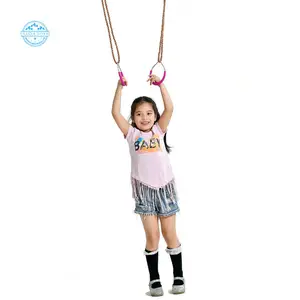 Toptan trapez halat salıncak-Audatoys A07101 açık çocuklar plastik trapez bar spor salonu salıncak PE halat