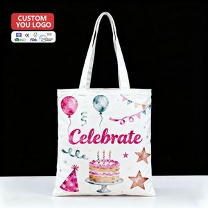 Bolsas de Compras de Lona 100% Algodón Imprimibles al por Mayor, Bolsas de Mano con Logotipo Personalizado Impreso - Product Image 3