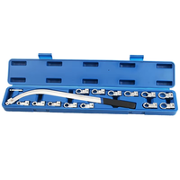 Clé à douille 12 points, tournevis pour courroie de moteur, clé pour poulie tendeur, kit d'outils complet pour véhicule