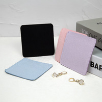 Pochette à bijoux en microfibre suédée avec logo personnalisé, sac de rangement minimaliste de petite taille pour bague, boucles d'oreilles, pendentif, plusieurs tailles, vente en gros
