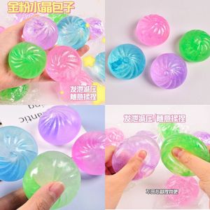 Dumpling Toy With <b>Steamer</b> Maltose Design Silicone Stress Relief Toy Eco Friendly Funny Relaxation Toy - Product Image 3