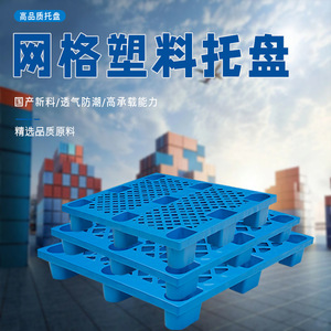 Plastic Pallet Nine-Legged Grid 4-Way Forklift Warehouse Logistics Moisture Proof Mat - Product Image 3