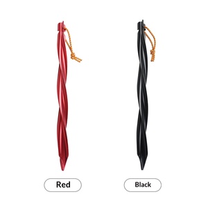 Aluminum Alloy Ground PEGS Outdoor <b>Canopy</b> <b>Tents</b> Spiral 25cm Rope V-Shaped Lightweight Triangular Accessories - Product Image 4