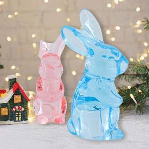 Lapin personnalisé de luxe fait à la main jouet de lapin de Pâques adapté à l'âge décor pour la fête des enfants vente chaude Animal lapin artisanat cadeau - Product Image 2