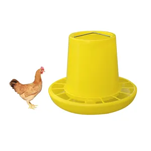 Farm use chicken feeder cup pan hen duck tube poultry metal linear hanging water pan chicken feeder for chicken livestock