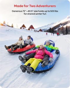 مسند ظهر قابل للنفخ للأطفال من قطعتين غطاء شبكي أنبوبي قابل للنفخ ، سميك قابل للنفخ على شكل طائرة سكي - Product Image 3