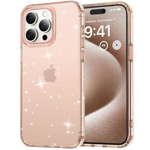 เคสโทรศัพท์มือถือสุดหรูสำหรับ iPhone 17 16 11 12 13 14 15 Pro Max Plus แบบใส ประดับกลิตเตอร์ ป้องกันการกระแทก - Product Image 5