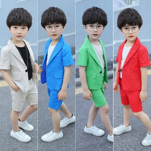 Nouvel ensemble de vêtements d'été 2023 pour garçons : gilet, short, robe de cérémonie d'anniversaire, costume de mariage, jupe, tenue de gentleman pour enfants - Product Image 2
