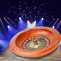 Gathering Entertainment Multiple Gameplay American Roulette Double 0 Indoor Leisure Board Game Lottery Props 12 inch Lucky Wheel