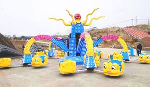 Indoor-Kinderspielgerät: Schaukel-Oktopus-Fahrgeschäft aus Fiberglas und Metall für Freizeitparks – Stahlkonstruktion, Weihnachtsaktion, Abenteuerpark - Product Image 5